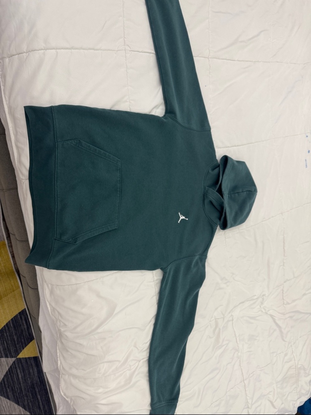 Jordan Teal Green Pullover Hoodie with Jumpman Logo